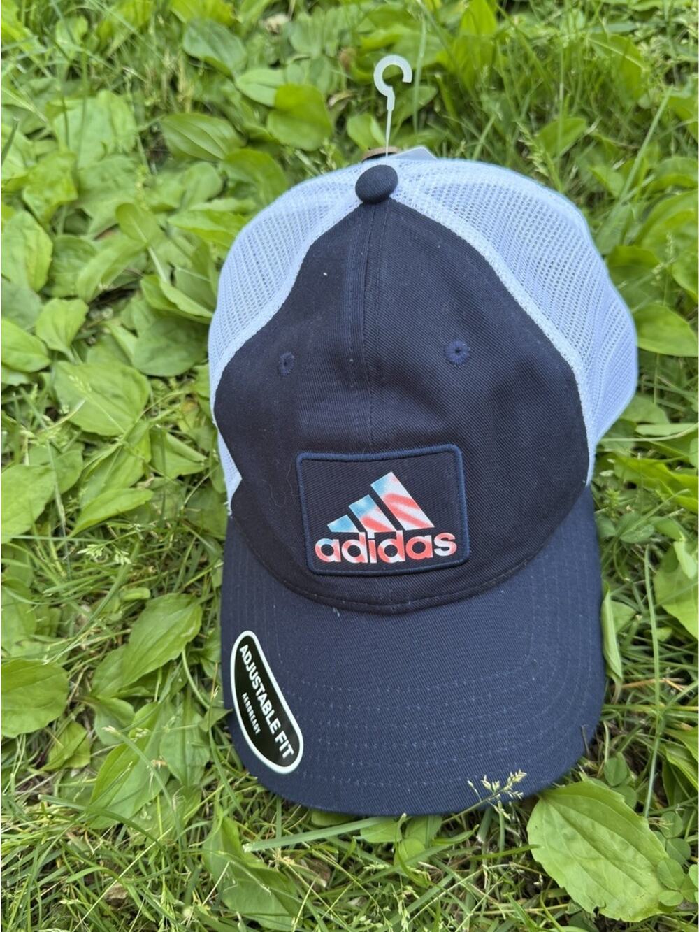 Adidas Americana Mesh Snapback Hat Navy Blue White Trucker Cap NWT OSFM